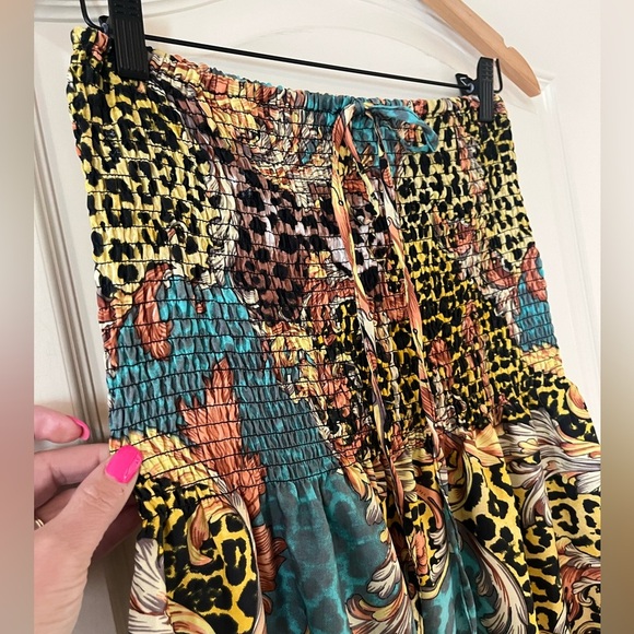 Gypsie Blu Ruched Sleeveless Stretch Halter Top Swim Coverup or Dress Size XL - Picture 7 of 9